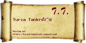 Turza Tankréd névjegykártya